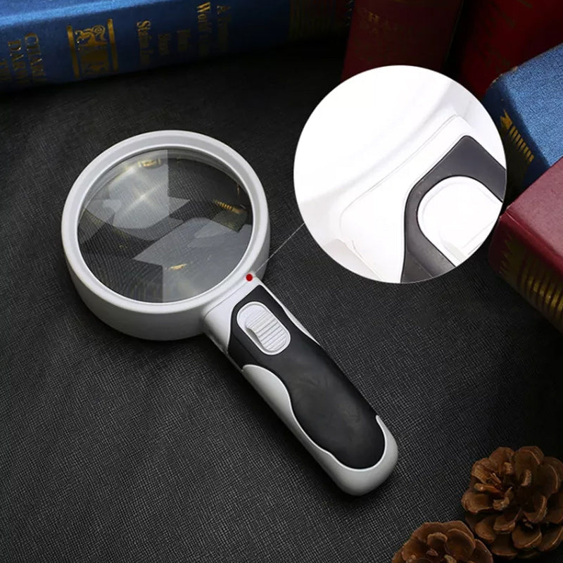 Portable 20X LED Reading Magnifying Glass - Halri