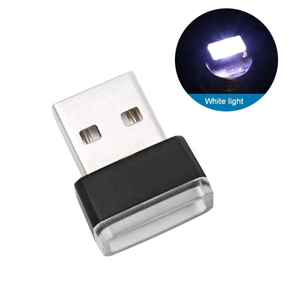 Compact Car Interior LED Ambient Light USB Plug