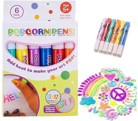 Vibrant 3D Colorful Puffy Pens Set - Halri