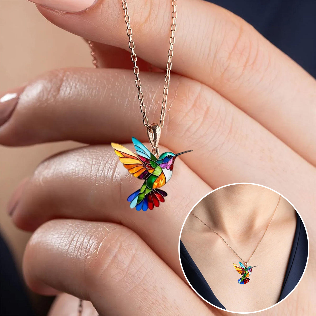 Vibrant Bird Pendant Necklace with Special Significance - Halri