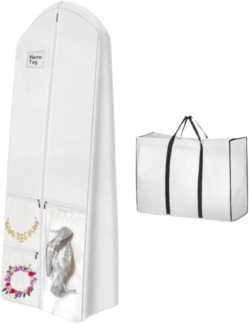 Bridal Gown Storage Bag - Protective Wedding Dress Cover - Halri