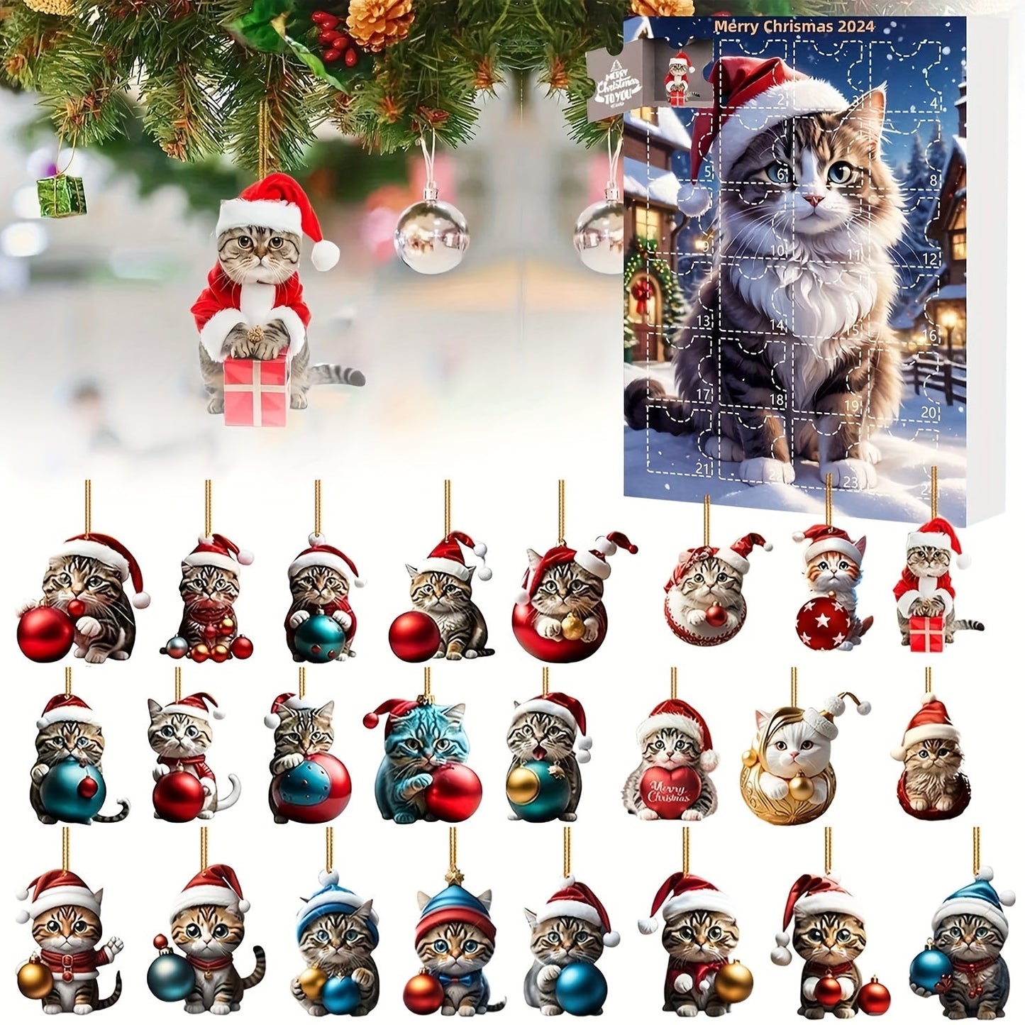Classic Cats Christmas Countdown Calendar - Halri