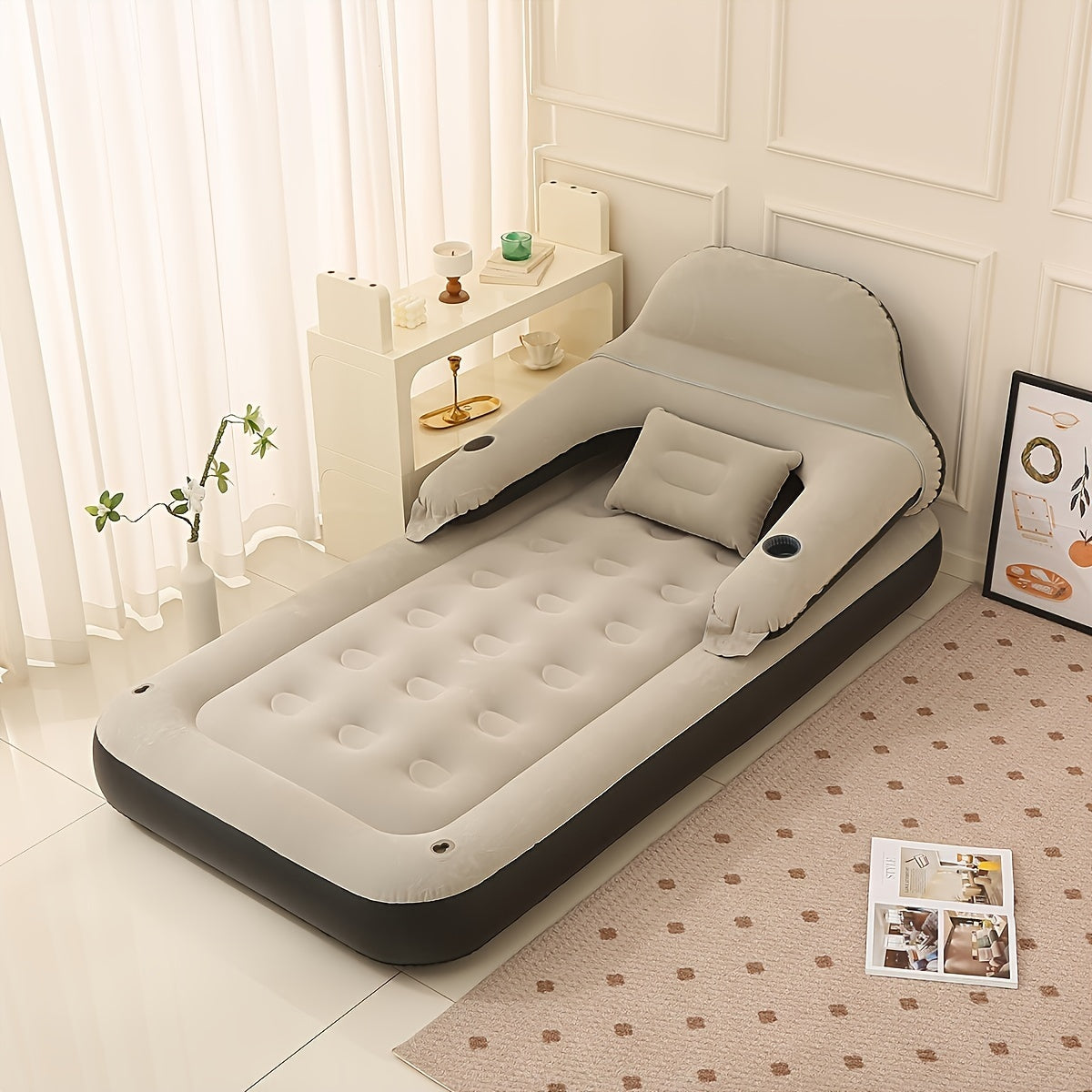 Premium Inflatable Mattress with Back Support