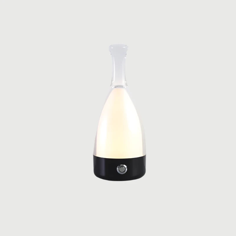 Elegant Wine Bottle Desk Lamp - Adjustable LED Light