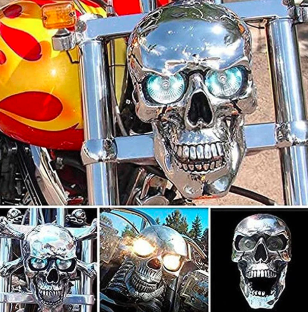 Cool Biker LED Skull Headlight - Halri