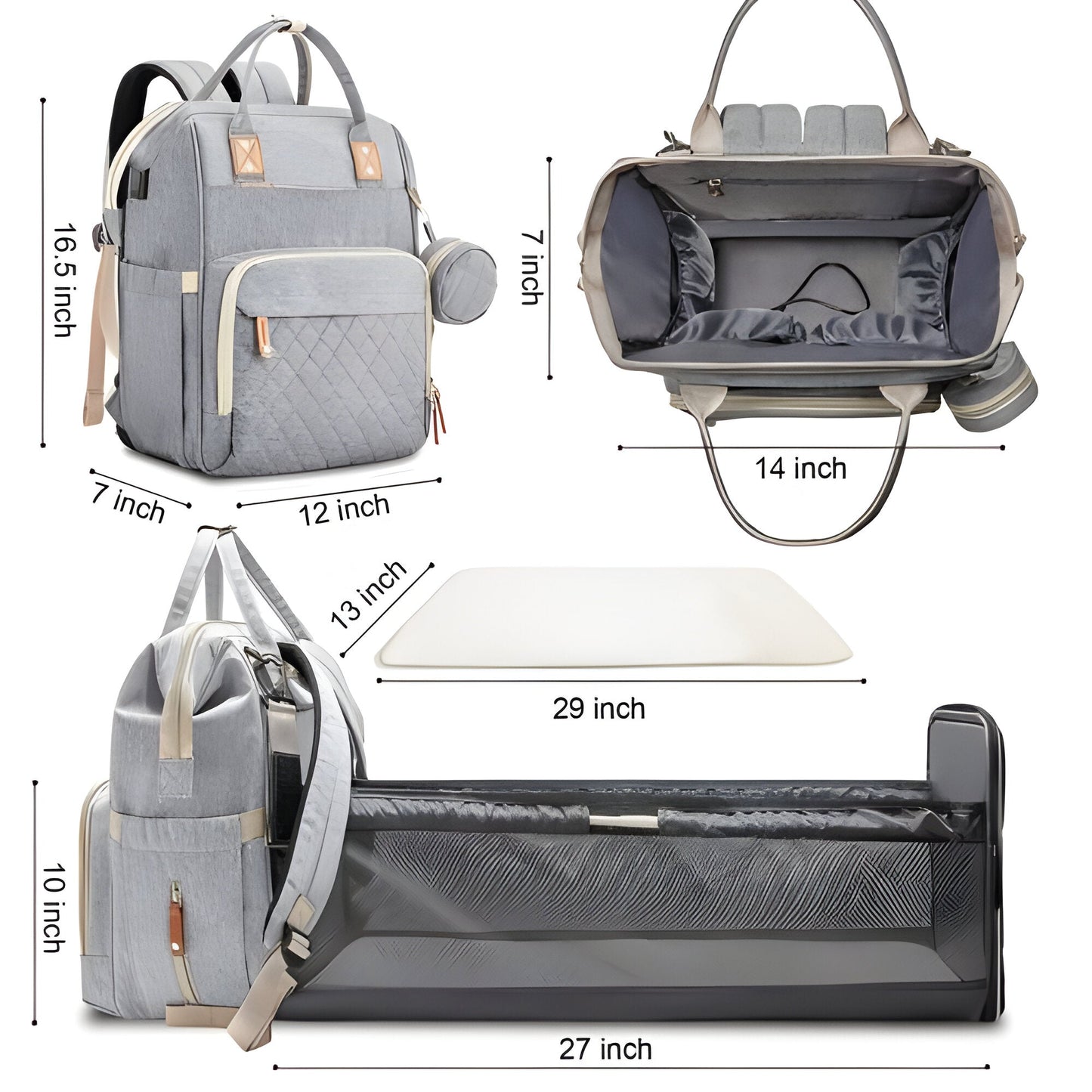 Portable Baby Changing Bag Cot