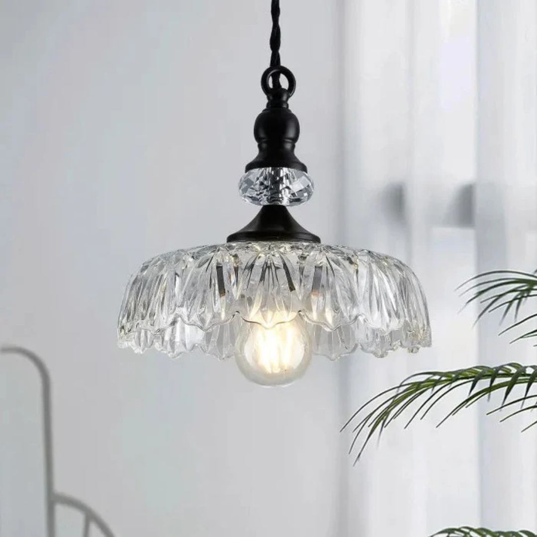 Vintage Glass Hanging Light Pendant