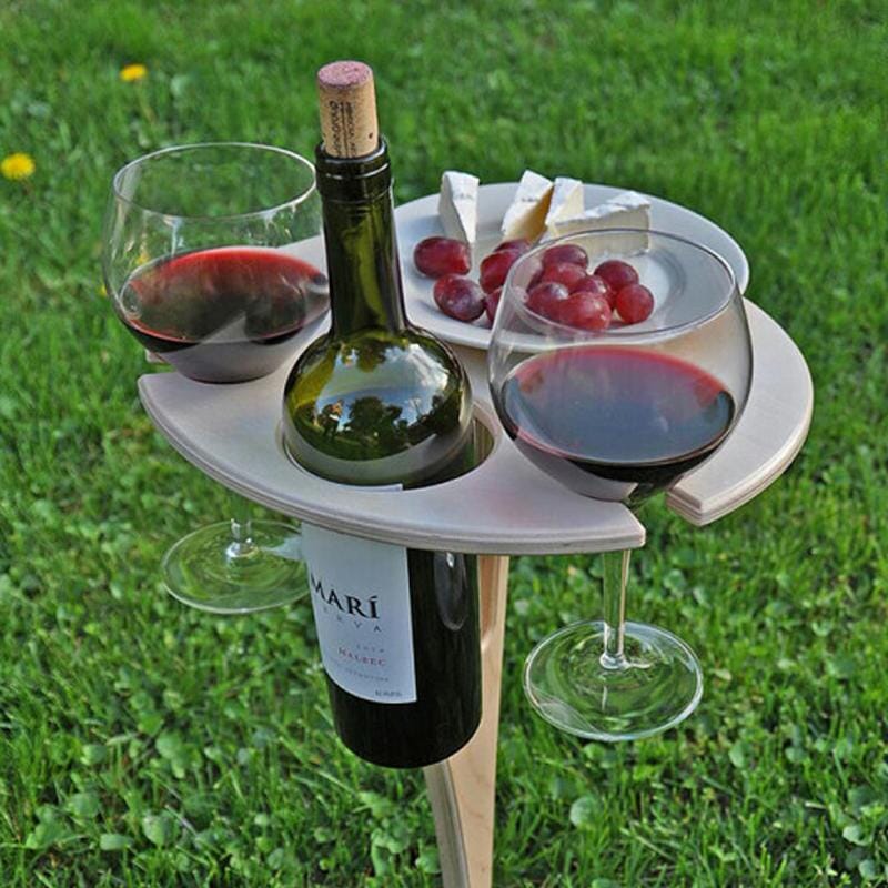 Portable Folding Wine Table
