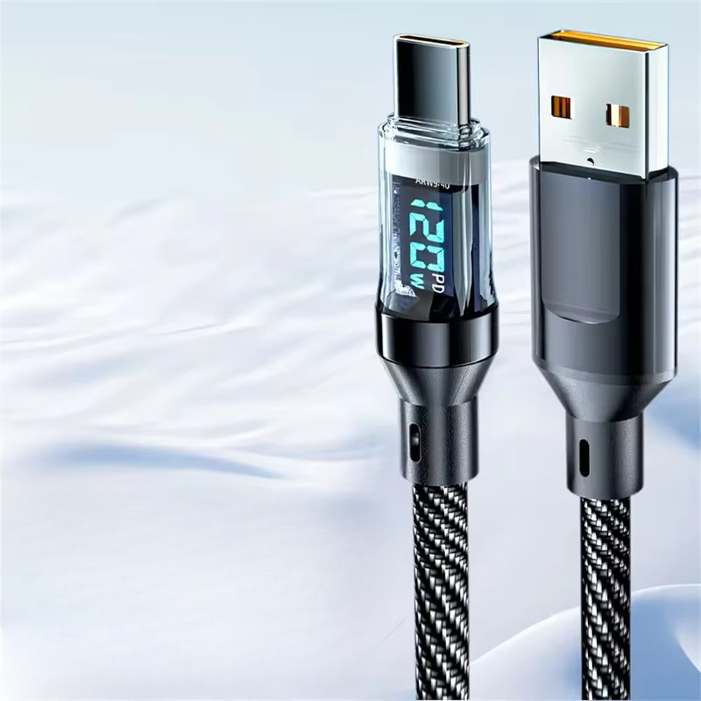 Fast 120W Type-C Charging Cable with LED Indicator