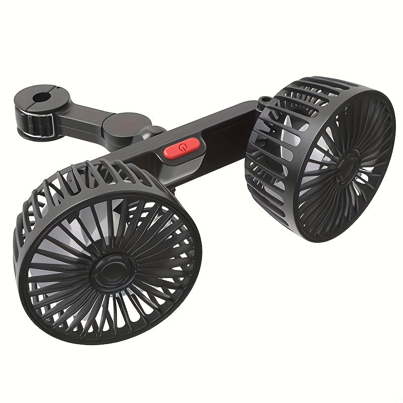 Portable Dual Car Fan with Rotating Head - Halri