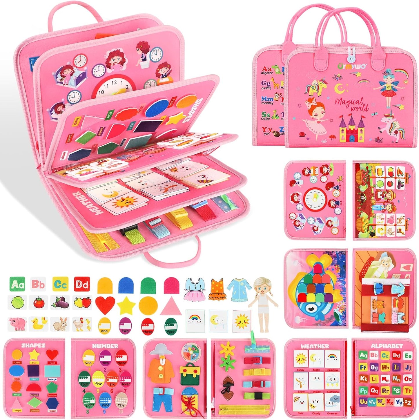 Educational Activity Board for Kids Ages 1-4