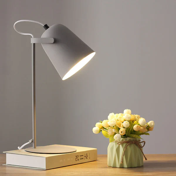 Rustic Metal Colorful Desk Table Lamp