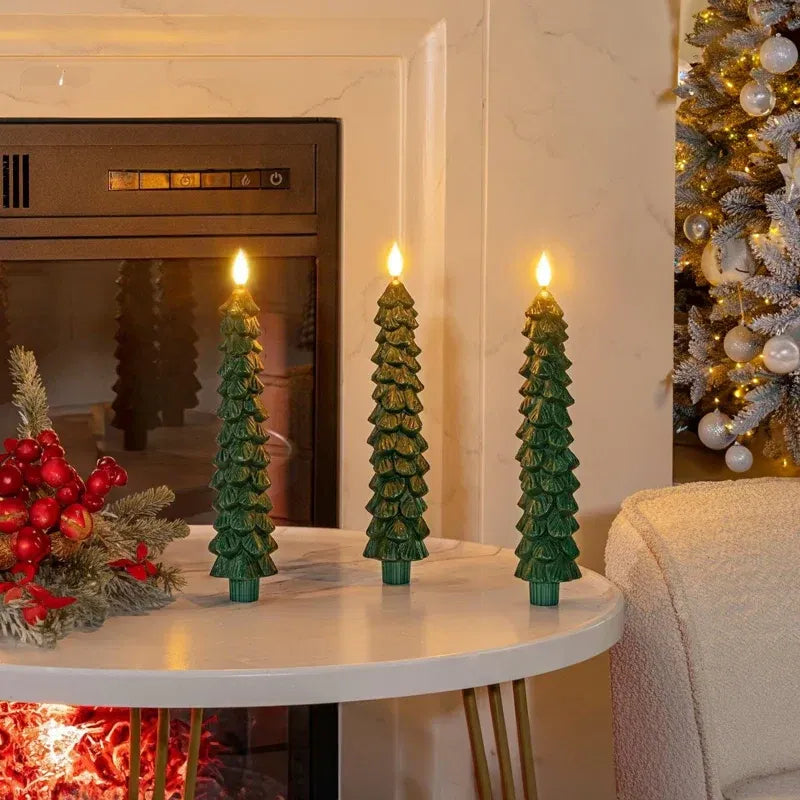 Warm LED Christmas Candle Set - Halri