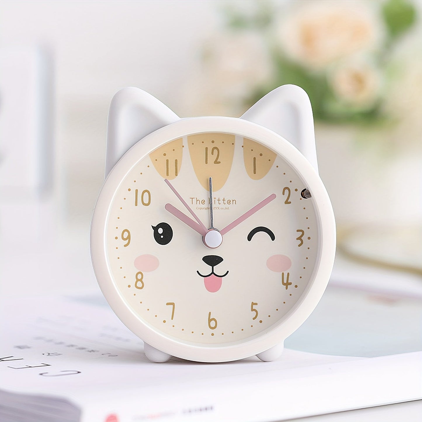 Kid's Nightlight Alarm Clock - Cute Rabbit & Compact