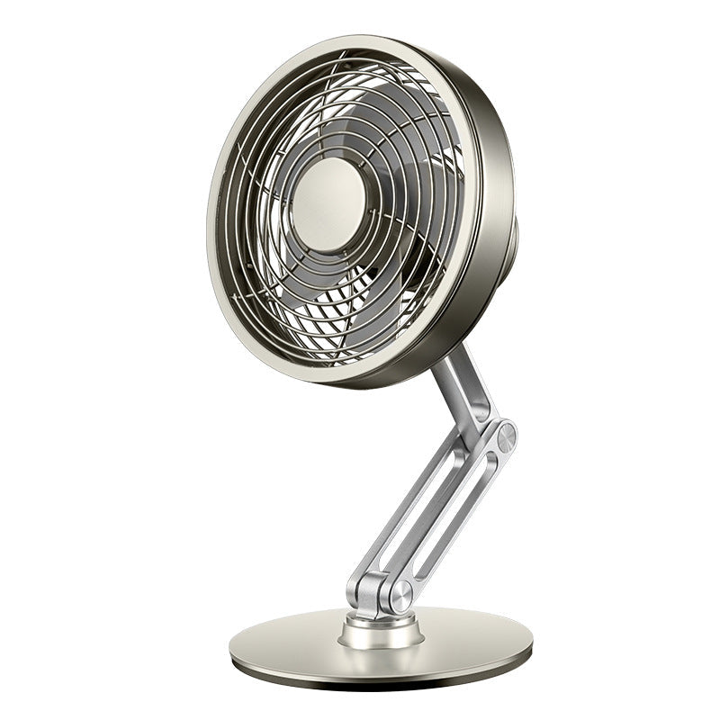 Compact Portable 360 Degree Metal Mini Desk Fan