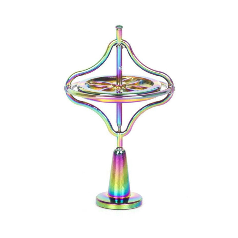 Relaxing Desk Top Spinning Metal Gyro Toy