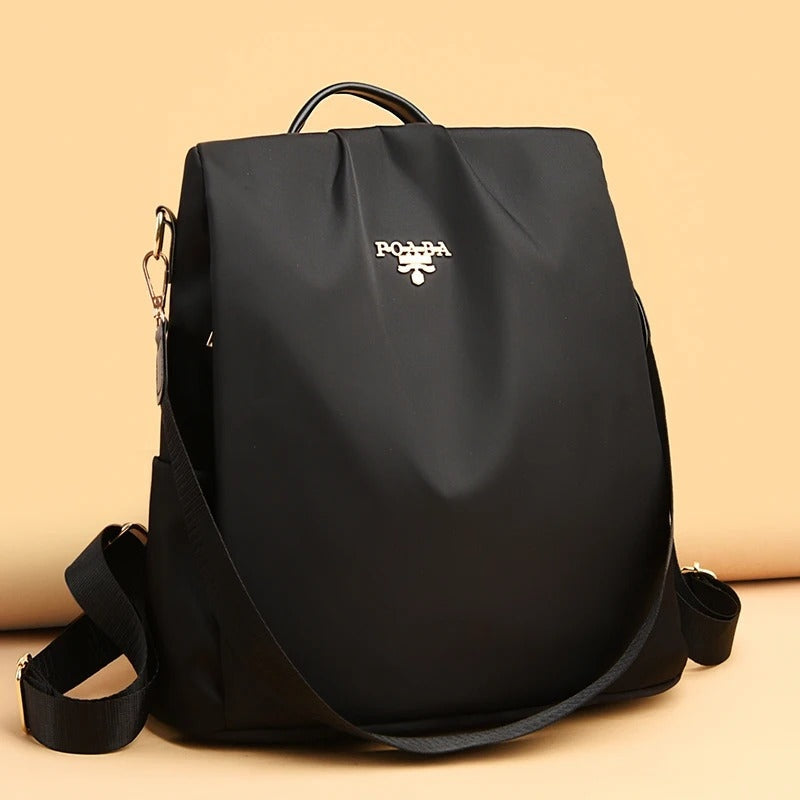 Secure Ladies Backpack, Water Resistant Travel Bag