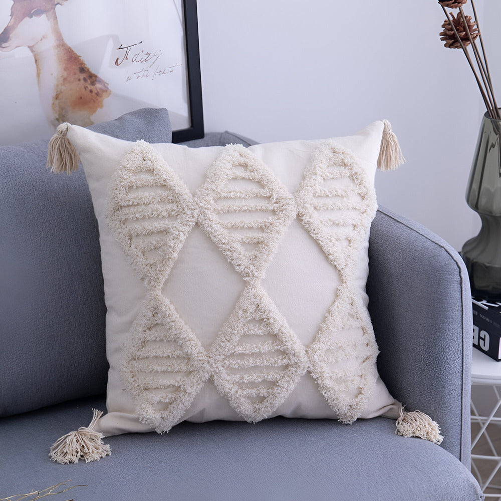 Boho Chic Cushion Covers โ Ibiza Inspired Cotton Pillow Cases for Sofa and Scatter Cushions, 45x45cm, 30x50cm 10