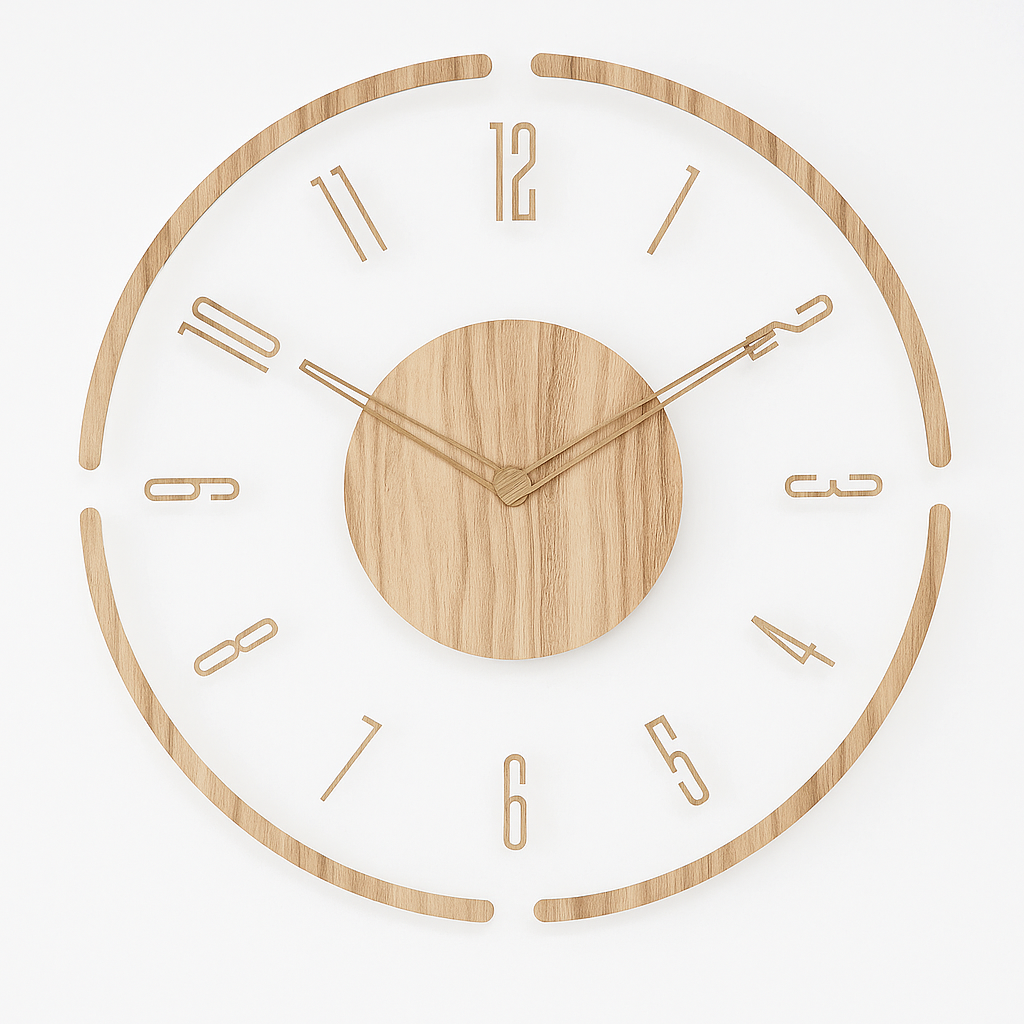 Classic Round Wall Clock Minimalist Home Decor