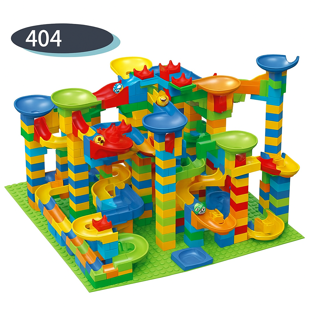 Marble Run Building Blocks Track Set