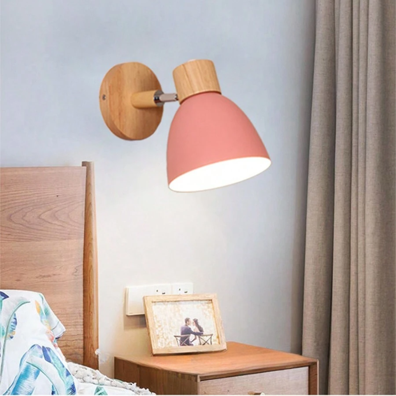 Modern Wooden Wall Light Scandinavian Style