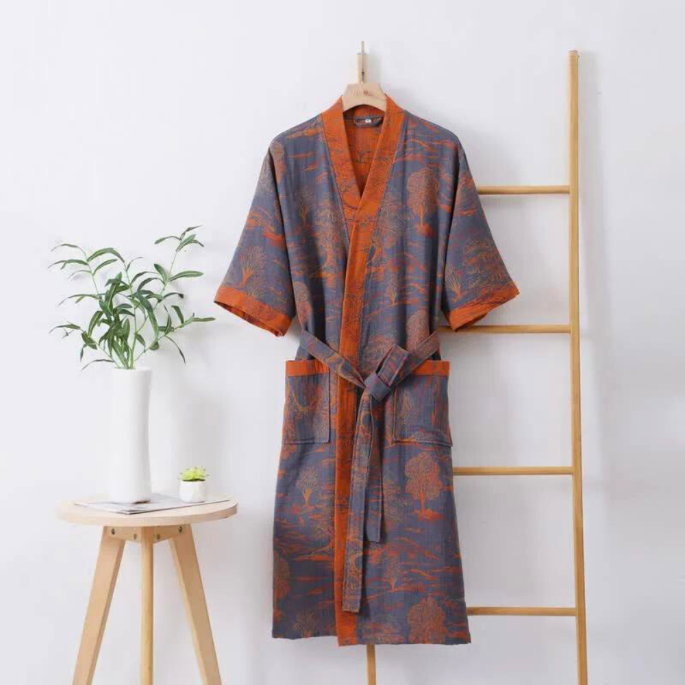 Soft Breathable Women's Kimono Bath Robe