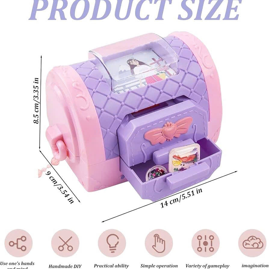 DIY Sticker Maker โ Create Your Own 3D Stickers Toy Kit with Strap, No Batteries Required, Safe for Ages 3+