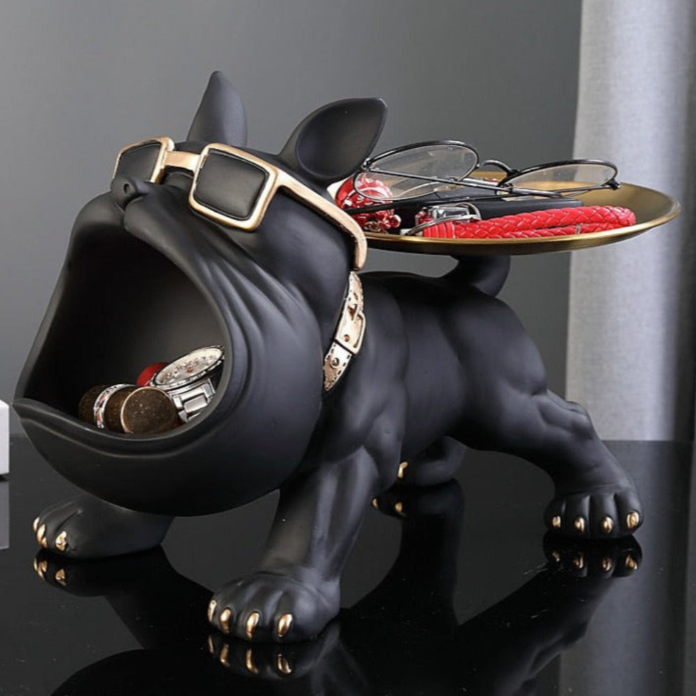Decorative Bulldog Resin Tray for Keys and Snacks โ Stylish and Functional Storage Solution 8