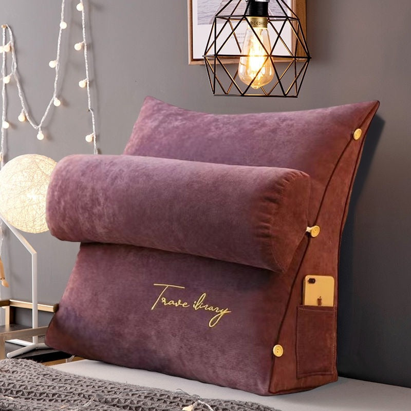 Contoured Back Support Pillow - Soft Reading Cushion