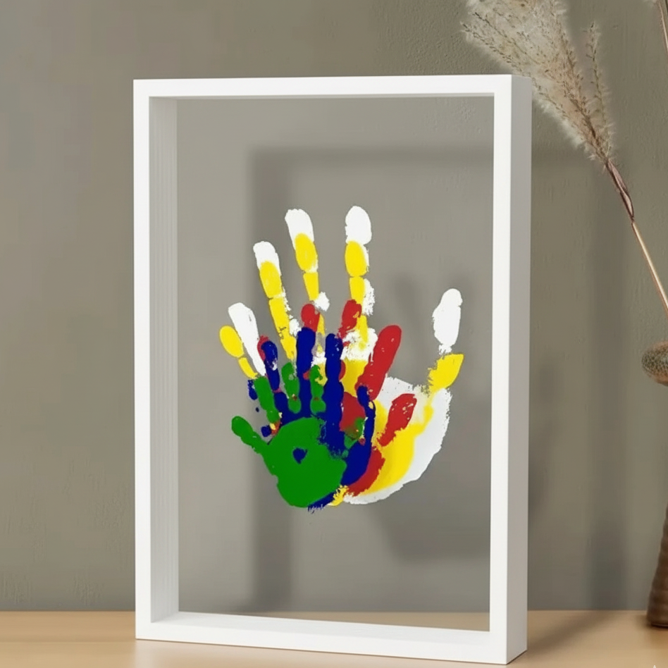 Personalized Baby Wooden Handprint Frame
