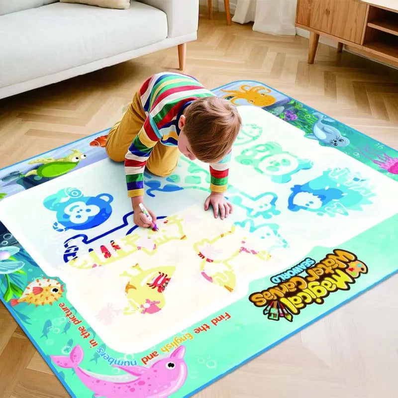 Jumbo Kids Water Drawing Pad - Mess Free Art Mat