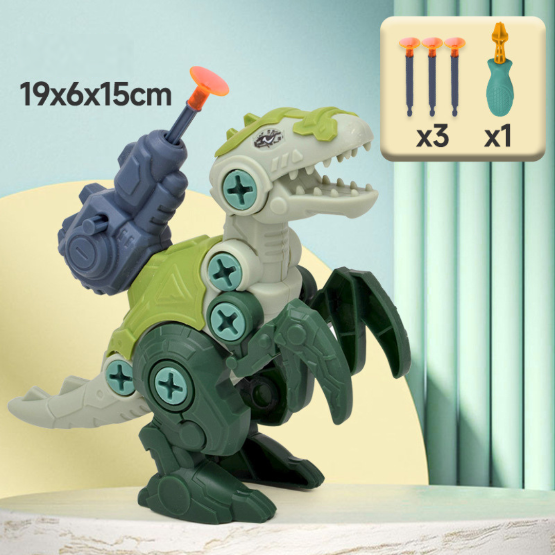 Fun Dino Toy with Suction Cup Launcher