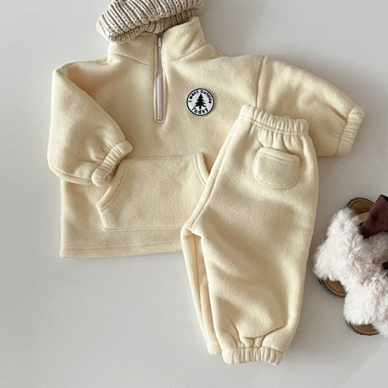 Soft Baby Fleece Hoodie Set