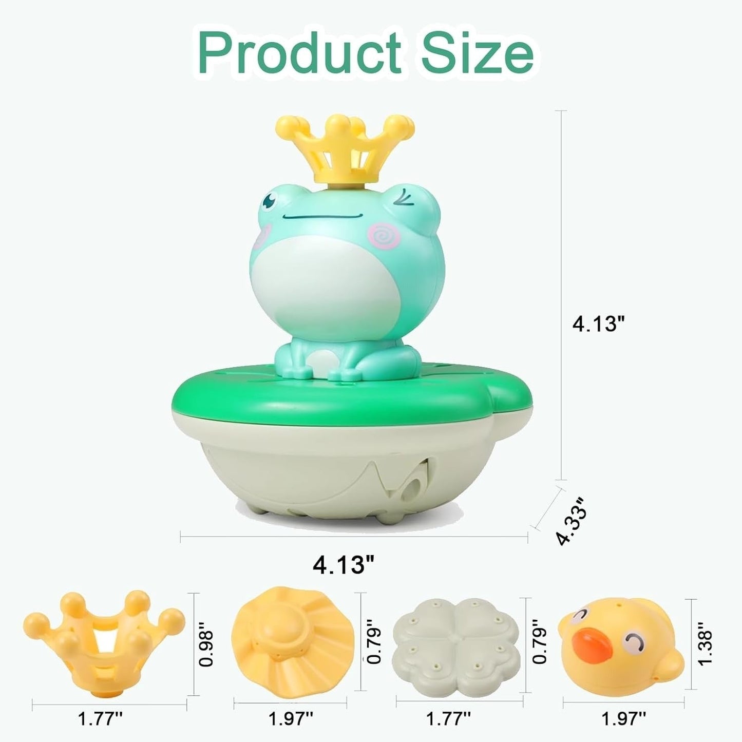 Frog Sprinkler Shower with Multiple Spray Nozzles โ Compact, Portable and Safe for Ages 3+