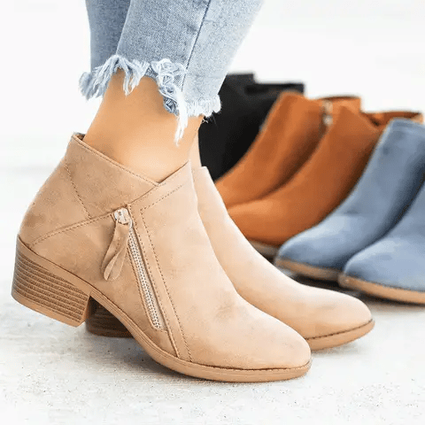 Comfortable Leather Ankle Boots for Women