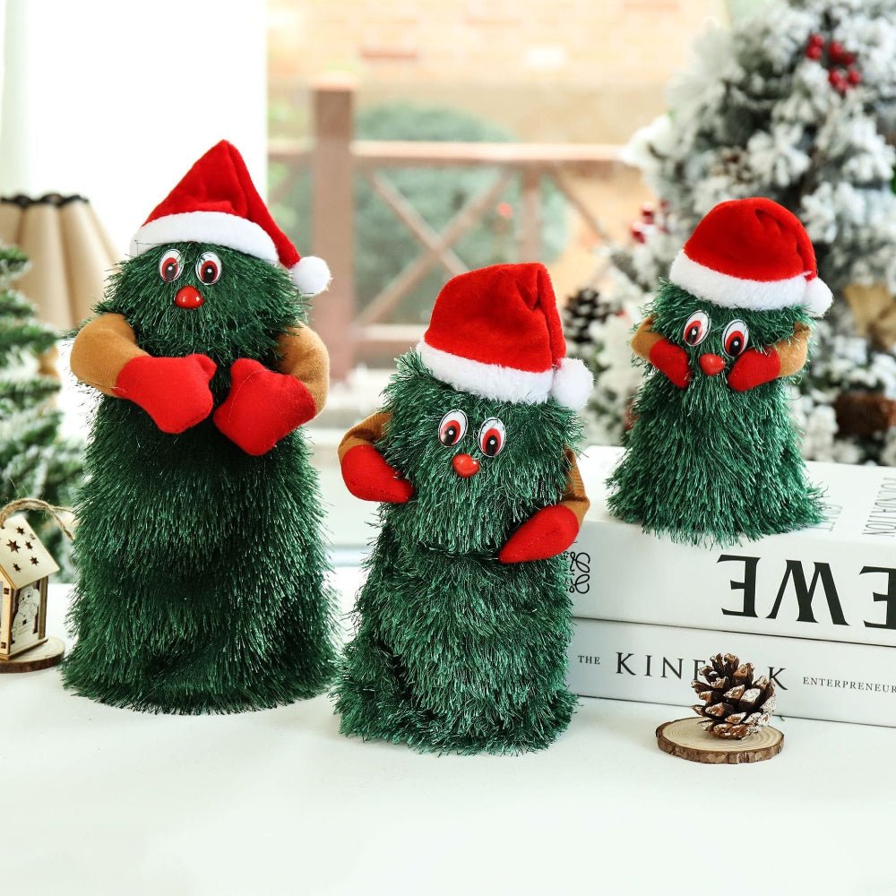 Fun Singing Christmas Tree Plush Toy Decoration - Halri