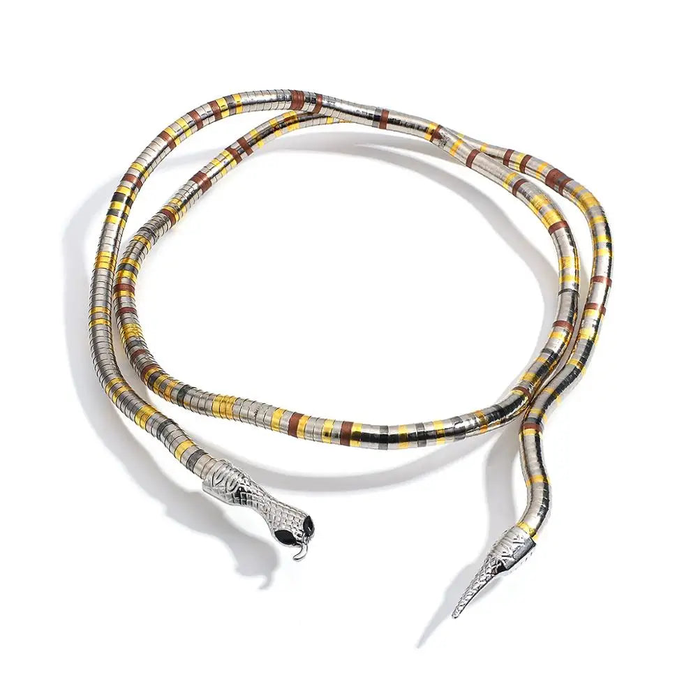 Reptile Pattern Double Layer Chain Necklace
