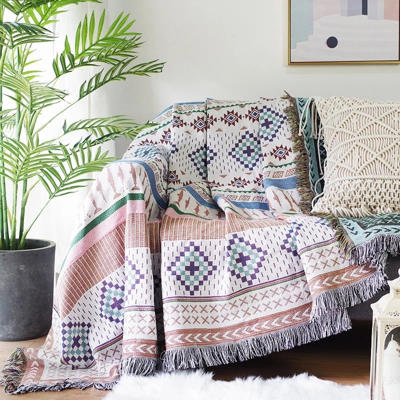 Cozy Fall Pumpkin Throw Blanket