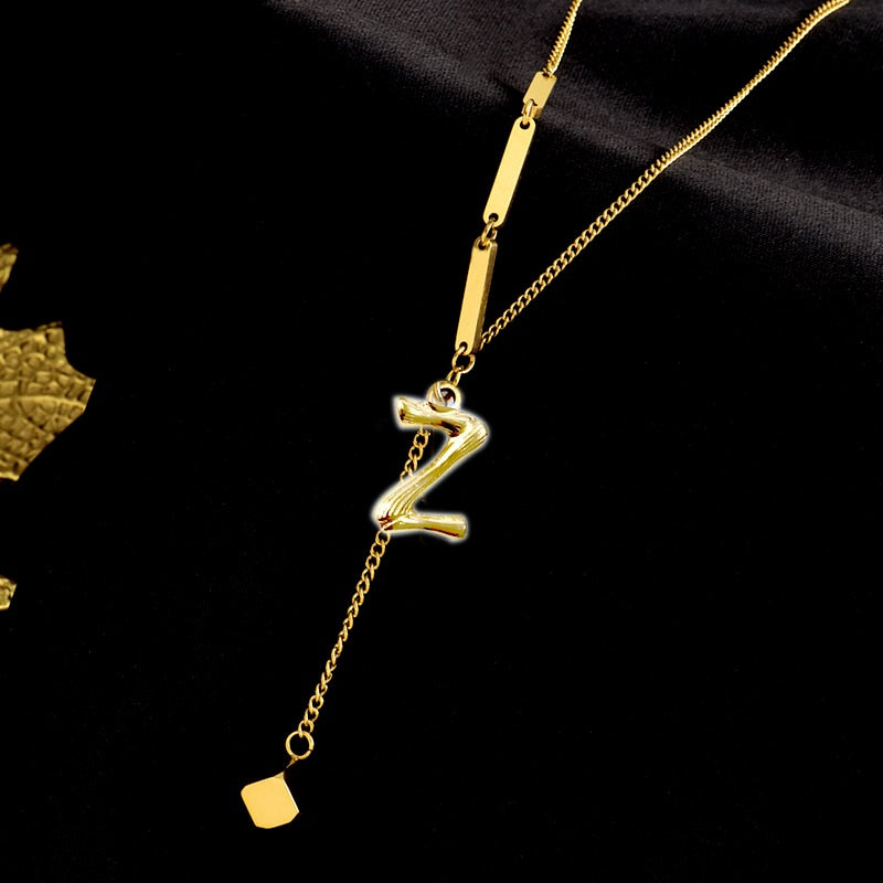 Personalized Monogram Letter Necklace