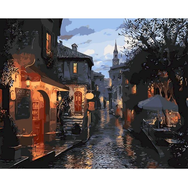 Urban Skyline Paint by Numbers Kit
