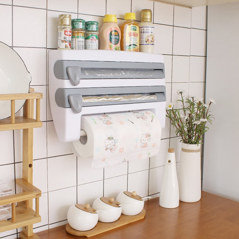 Space Saving Kitchen Paper Organizer Shelf - Halri