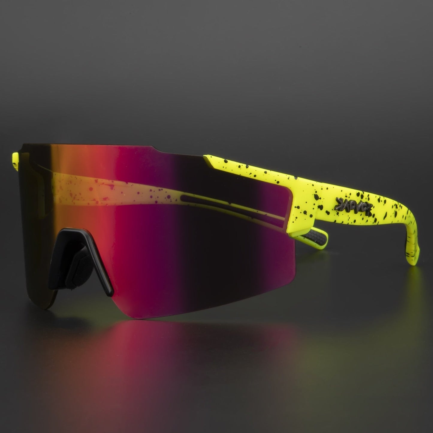 Sporty Reflective Bike Sunglasses