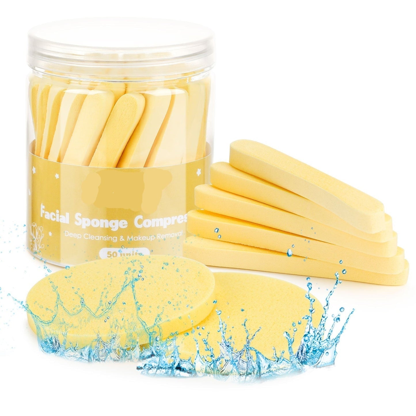 Gentle 50Pcs Facial Cleansing Wipes Makeup Remover - Halri