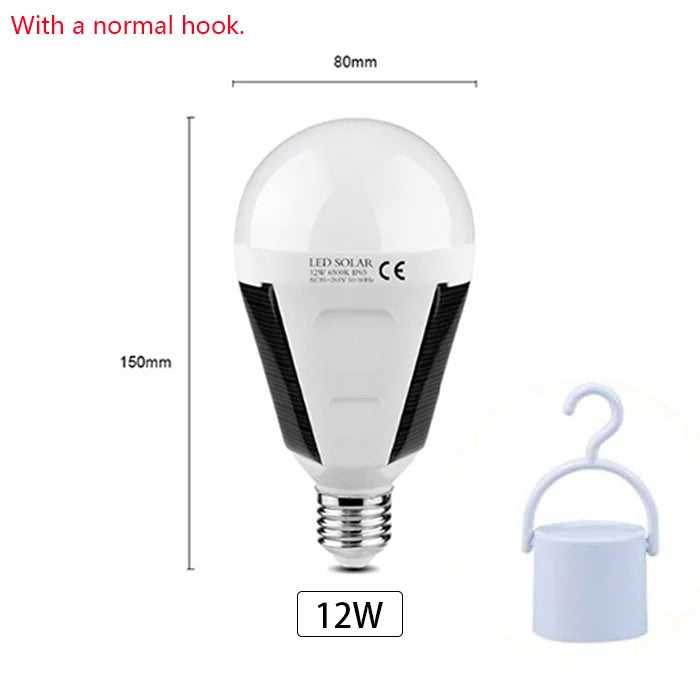 Outdoor Solar LED Light Bulb 7W/12W Waterproof