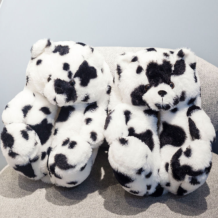 Cozy Fuzzy Bear Claw Soft House Slippers