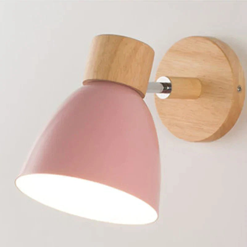 Rustic Wooden Wall Light