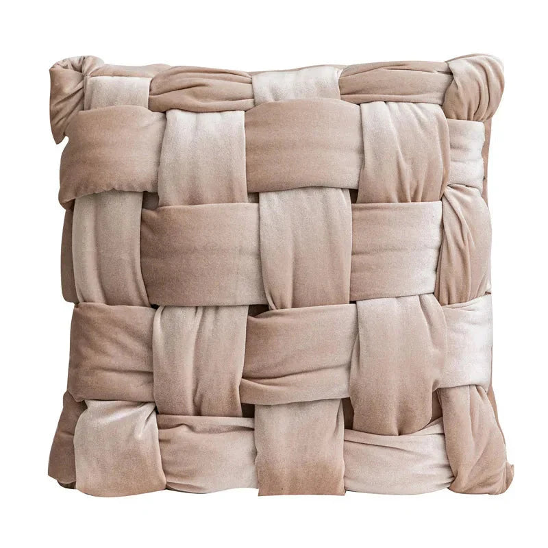 Hand-Knotted Silk Velvet Cushion Cover โ Luxurious Softness in Elegant Colors for Sofas and Armchairs 9
