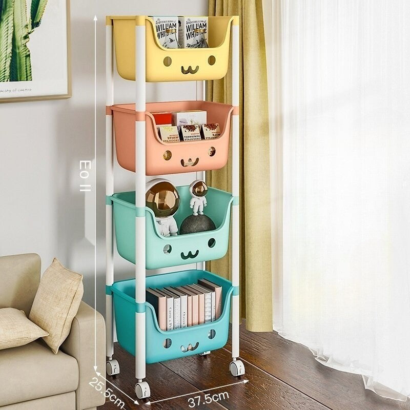 Space Saving Foldable Shelving Storage Rack