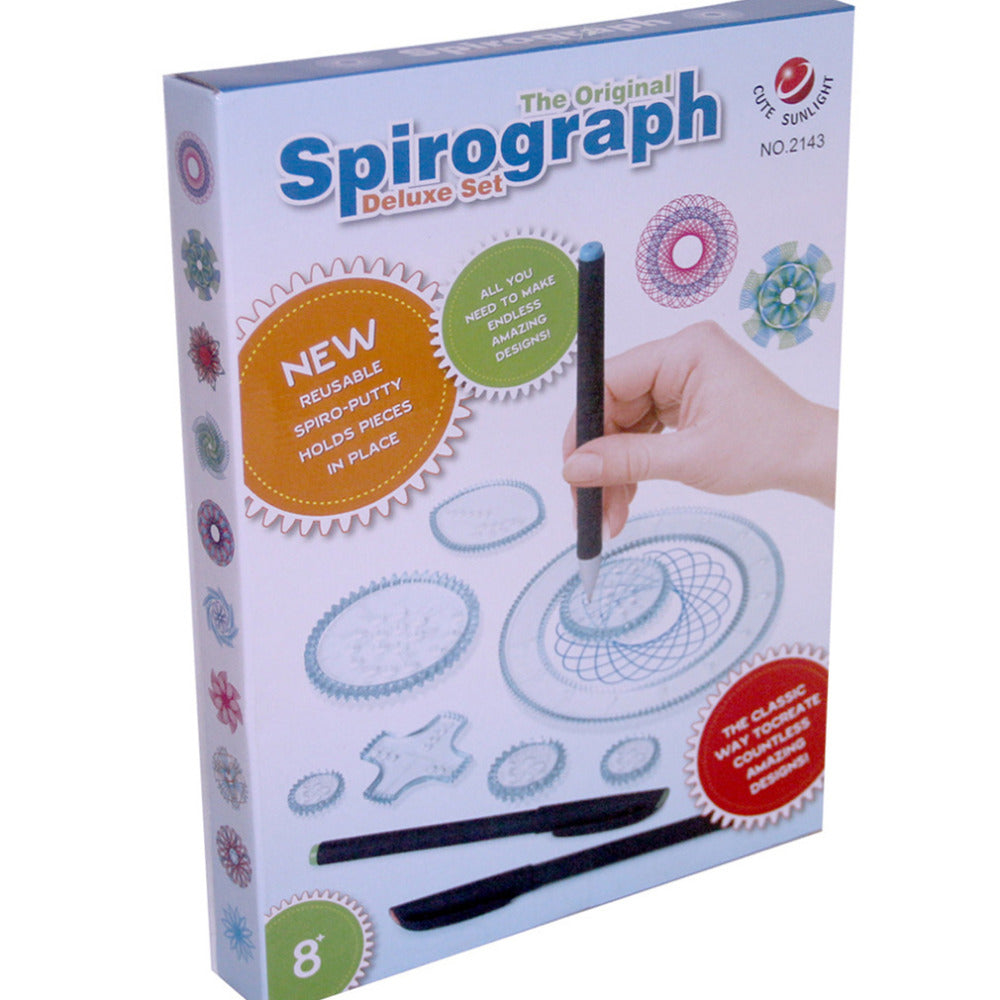 Kids Art Spiral Drawing Kit with 27 Fun Tools - Halri