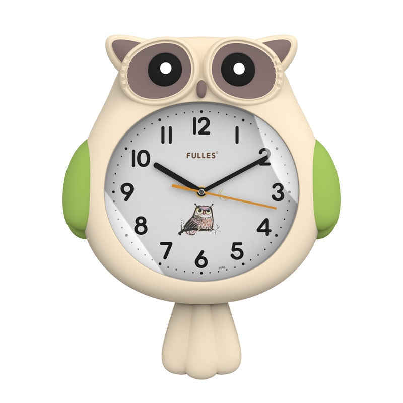 Adorable Night Owl Decor Clock